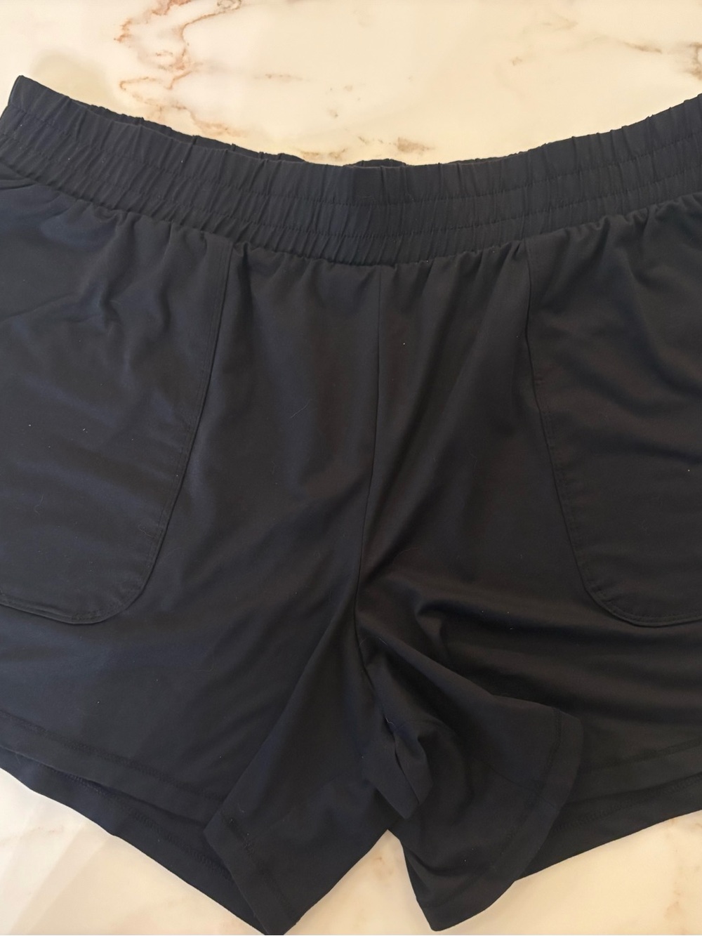All in Motion Women’s Athletic Shorts Bundle of 2 Size L Black & Heathered Orang - Picture 11 of 13